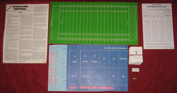 statis pro football game parts 1982