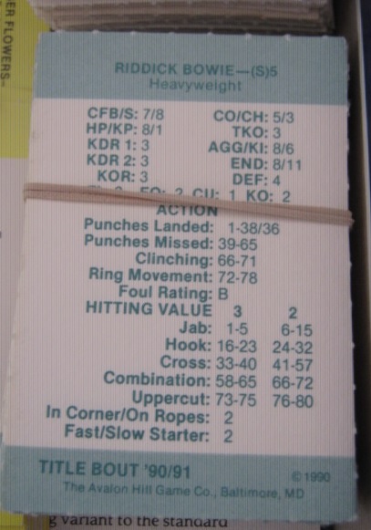 title bout boxing cards 1990-91