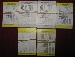 title bout boxing cards 1981
