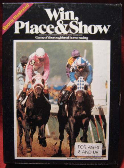 Avalon Hill Win Place and Show game box