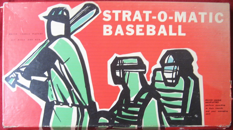 strat-o-matic baseball game box 1974
