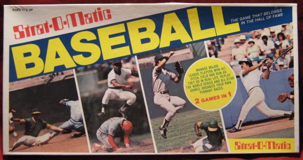 strat-o-matic baseball game box 1993