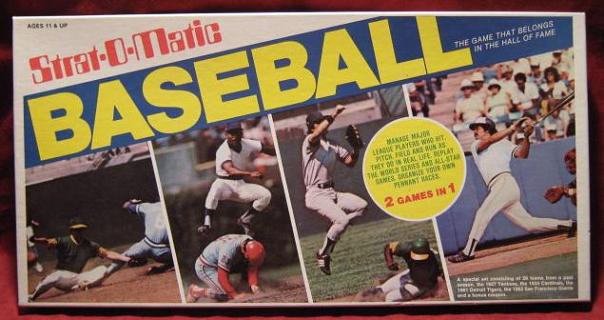 strat-o-matic baseball game box 1989