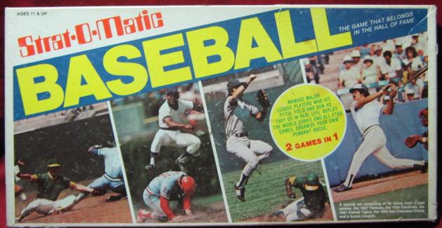 strat-o-matic baseball game box 1982