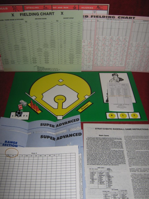 strat-o-matic baseball game parts 1992