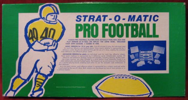 strat-o-matic football game box 1980