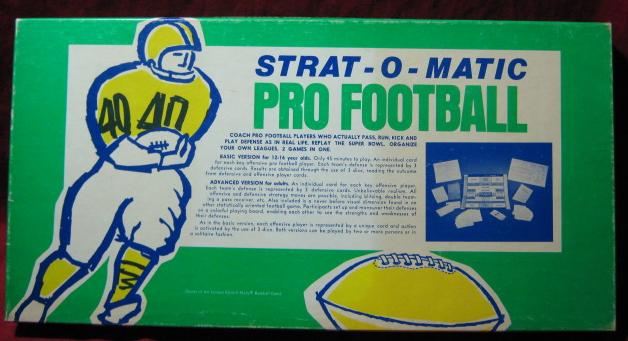strat-o-matic football game box 1979
