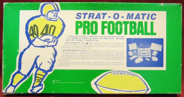 strat-o-matic football game box 1978