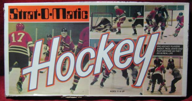 strat-o-matic hockey game box 1996-97