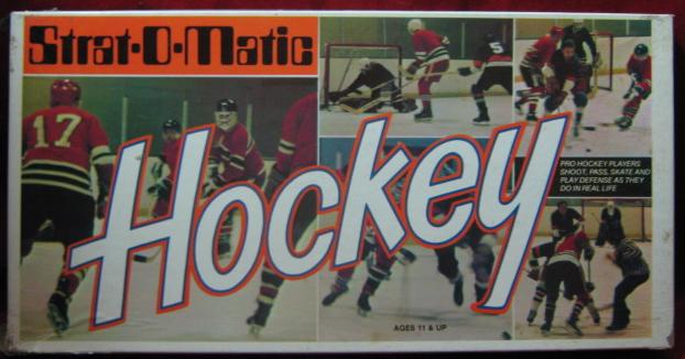 strat-o-matic hockey game box 1986-87