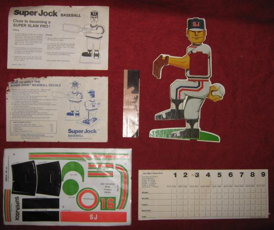 super jock baseball game parts 1976