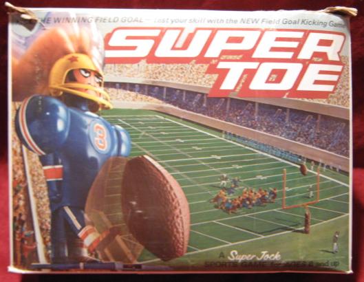 super jock super toe football game box 1975
