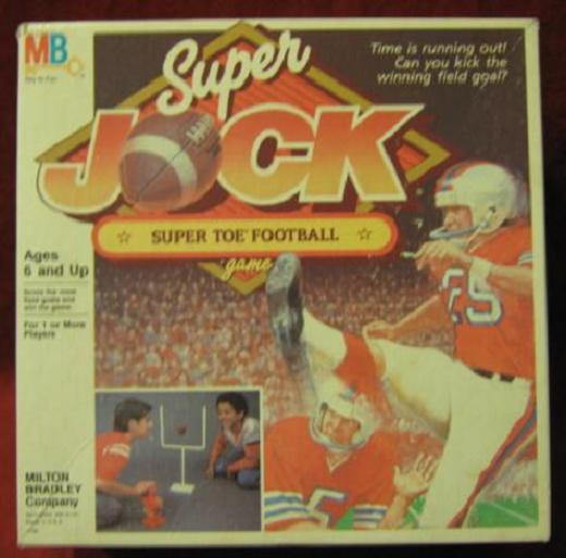 super jock super toe football game box 1986