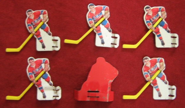 eagle tin with plastic stick table hockey team montreal canadiens