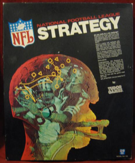 tudor nfl strategy football game box 1972