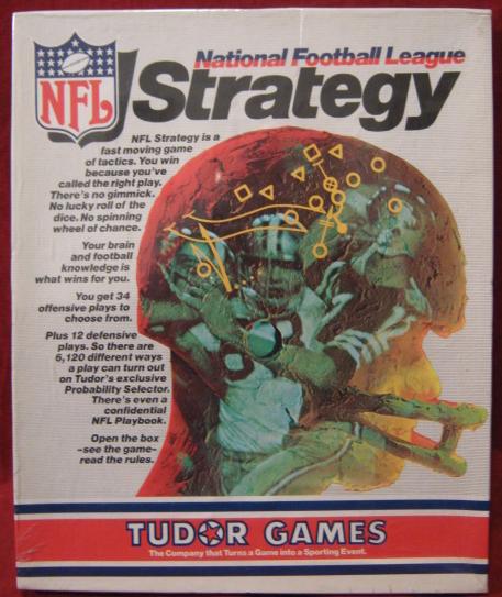 tudor nfl strategy football game box 1978