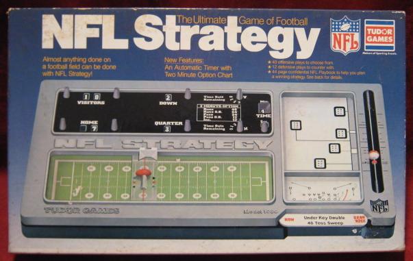 tudor nfl strategy football game box 1981