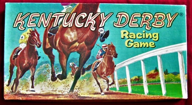 whitman kentucky derby horse racing game box