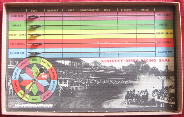 whitman kentucky derby horse racing game parts