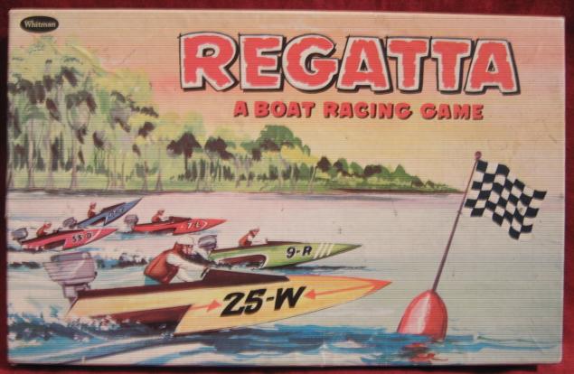 whitman regatta boat race game box