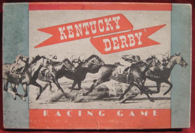 whitman kentucky derby horse racing game box