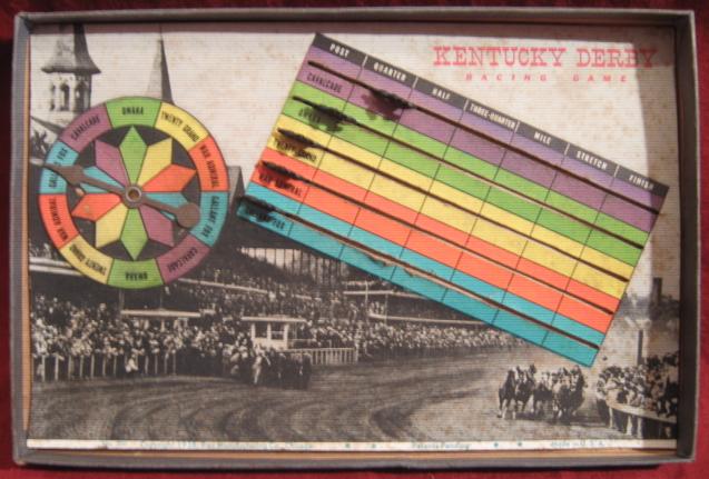 whitman kentucky derby horse racing game parts