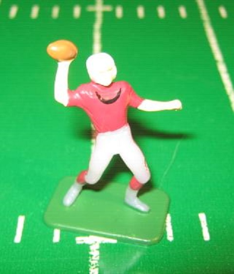 tudor electric football quarterback figure arizona cardinals dark