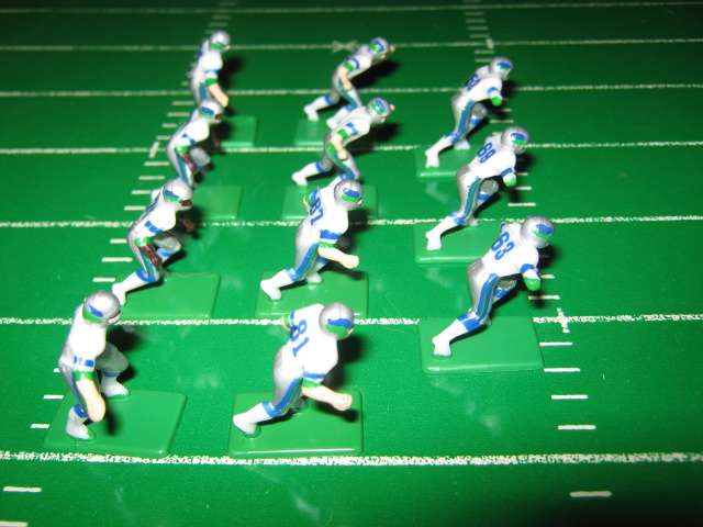 tudor electric football team SEATTLE SEAHAWKS WHITE JERSEY CH90