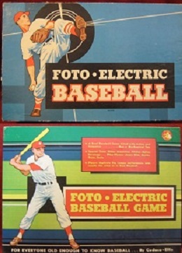 cadaco foto electric baseball board games