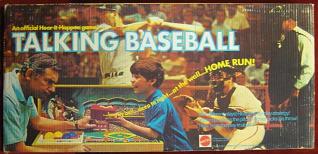 mattel talking baseball board game