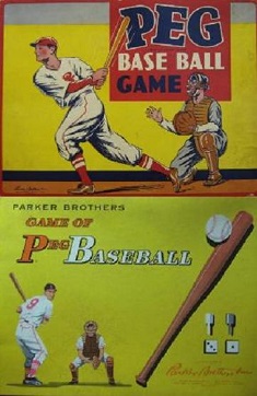 parker brothers peg baseball game