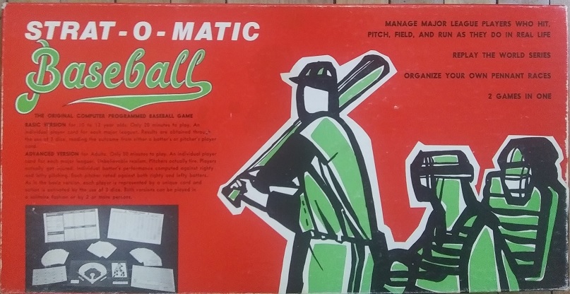 strat-o-matic baseball game box 1978