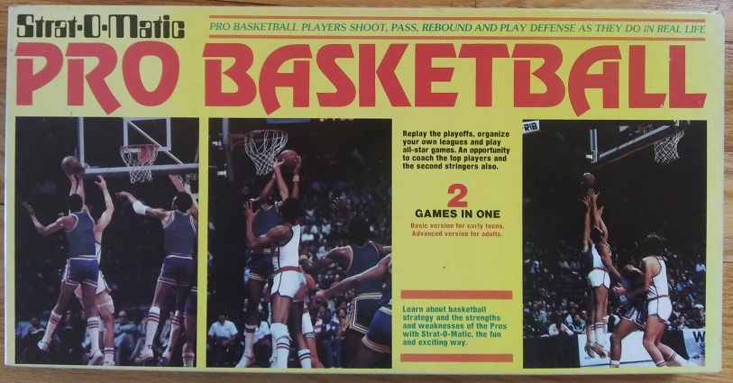 strat-o-matic basketball game box 1995
