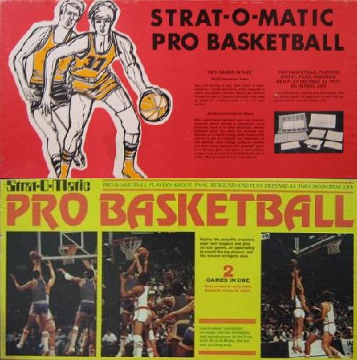 STRAT-O-MATIC BASKETBALL GAMES